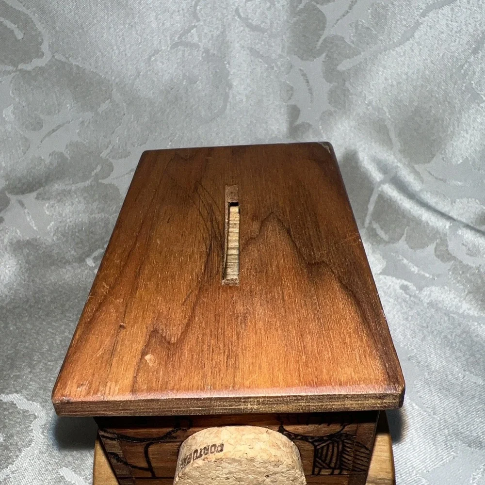Vintage Wooden Train Engine Gold Country Bank Toystslgic MN 1977